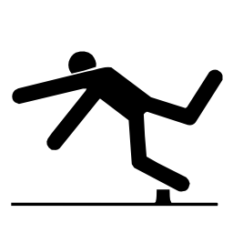Pictograms aem falling tripping forward icon 256x256