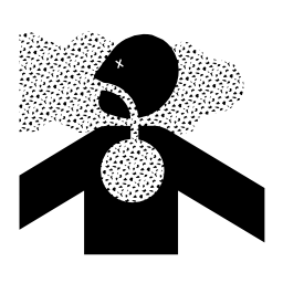 Pictograms aem dust fumes inhalation icon 256x256
