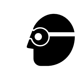 Pictograms aem wear eye protection goggles icon 256x256