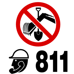 Pictograms aem prohibition of digging icon 256x256