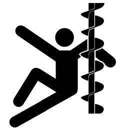 Pictograms aem hand or arm entanglement auger icon 256x256