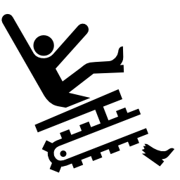 Pictograms aem leg or foot entanglement or sever trencher icon 256x256