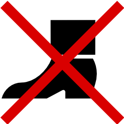 Pictograms aem do not put foot in this area icon 256x256
