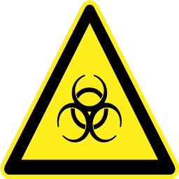 Pictograms hazard signs icon 256x256