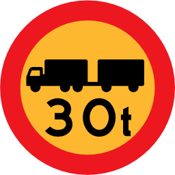 Pictograms road signs truck sign icon 256x256