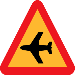 Pictograms road signs airplane roadsign icon 256x256