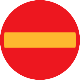 Pictograms road signs no entry icon 256x256