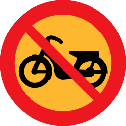 Pictograms road signs no mopeds sign icon 256x256