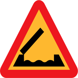 Pictograms road signs retractable bridge roadsign icon 256x256