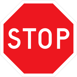 Pictograms road signs stop sign icon 256x256