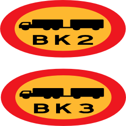 Pictograms road signs trucks signs icon 256x256