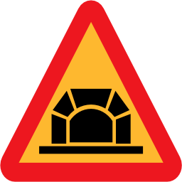 Pictograms road signs tunnel roadsign icon 256x256