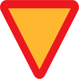 Pictograms road signs yield roadsign icon 256x256