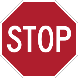 Road sign us stop icon 256x256