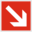 Pictogram din direction down right icon 32x32