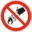 Pictogram din water on fire icon 32x32