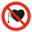 Pictogram din people with pacemakers icon 32x32