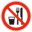 Pictogram din eat or drink icon 32x32