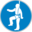 Pictogram din protection individuelle obligatoire contre les chutes icon 32x32