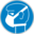 Pictogram din protection obligatoire des voies respiratoires icon 32x32