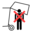 Pictograms aem never stand in unloading area icon 32x32