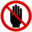 Pictograms aem do not put hand in this area icon 32x32
