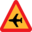 Pictograms road signs airplane roadsign icon 32x32