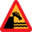 Pictograms road signs dont drive over cliff into the ocean icon 32x32