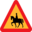 Pictograms road signs horserider roadsign icon 32x32