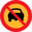 Pictograms road signs no cars sign icon 32x32
