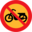 Pictograms road signs no mopeds sign icon 32x32