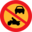 Pictograms road signs no motorbikes or cars icon 32x32
