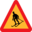 Pictograms road signs skiier sign icon 32x32