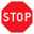 Pictograms road signs stop sign icon 32x32