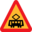 Pictograms road signs tram roadsign icon 32x32