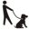 Pictographs dog walk icon 32x32