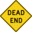 Road sign us dead end icon 32x32