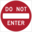 Road sign us do not enter icon 32x32
