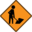 Road sign us mutcd construction icon 32x32