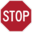 Road sign us stop icon 32x32
