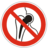 Pictogram din people with metal implants icon 48x48