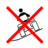 Pictograms aem do not operate on slope icon 48x48