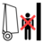 Pictograms aem never stand in unloading area icon 48x48