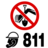 Pictograms aem prohibition of digging icon 48x48