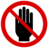 Pictograms aem do not put hand in this area icon 48x48