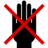 Pictograms aem do not put hand in this area icon 48x48