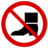 Pictograms aem do not put foot in this area icon 48x48