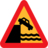 Pictograms road signs dont drive over cliff into the ocean icon 48x48