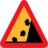 Pictograms road signs falling rocks from rhs roadsign icon 48x48