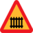 Pictograms road signs fence gate roadsign icon 48x48